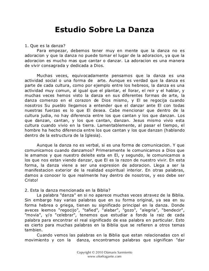 Danza en la biblia
